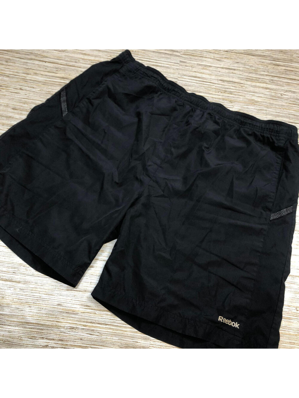 1391 Reebok active elastic drawstring waist board shorts BLACK XL